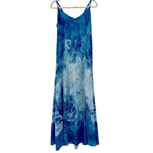 Elegant Blue Maxi Dress